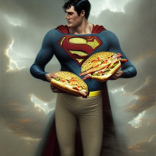 Superman's Indulgence: A Gothic Horror Scene