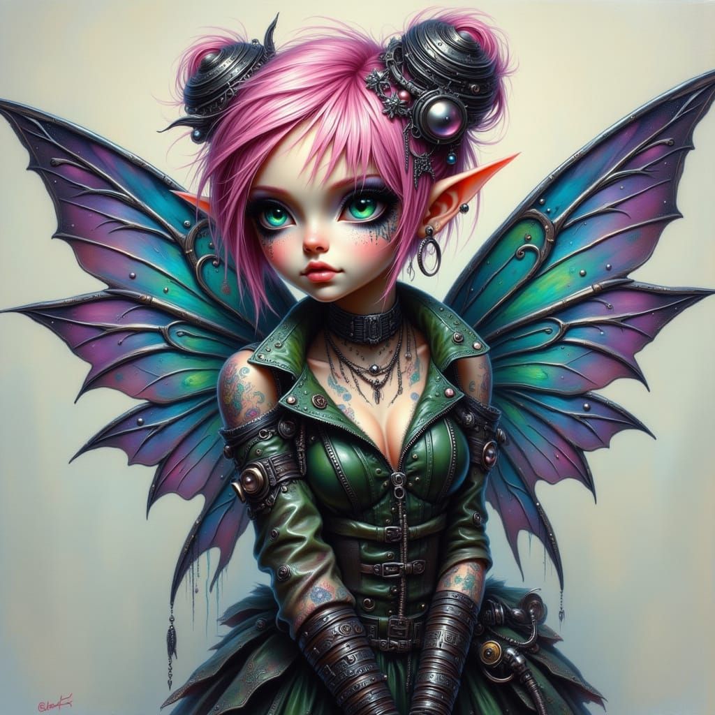 Punk Rock Fairy with Gothic Flair