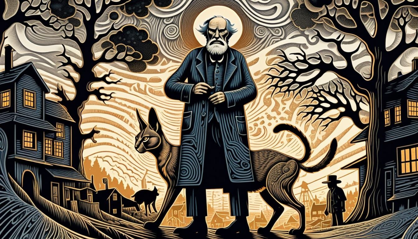 Mysterious Stranger in a Fading Town