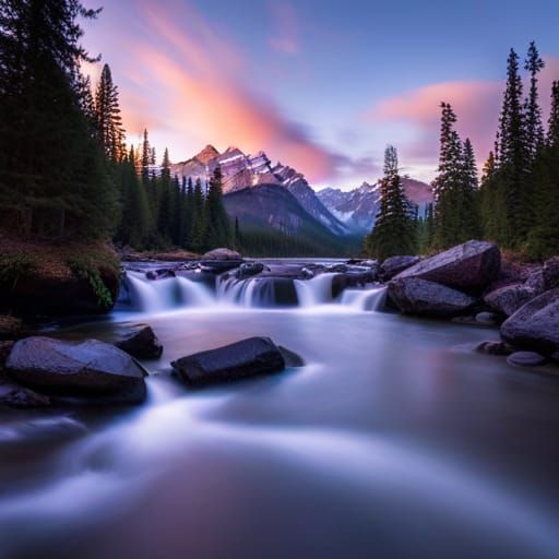 Peaceful River Scene with Dynamic Lighting