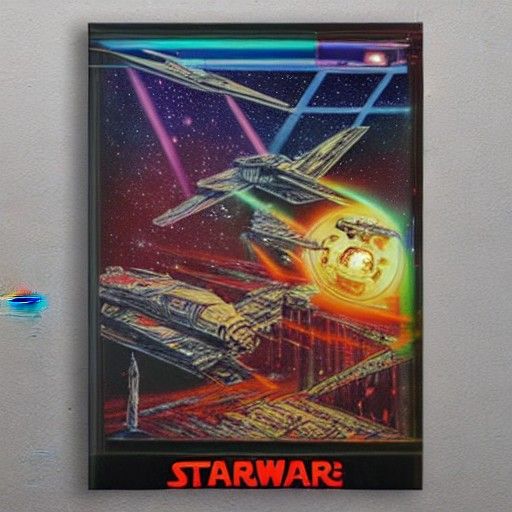 Star Wars Cassette Futurism Storybook Illustration