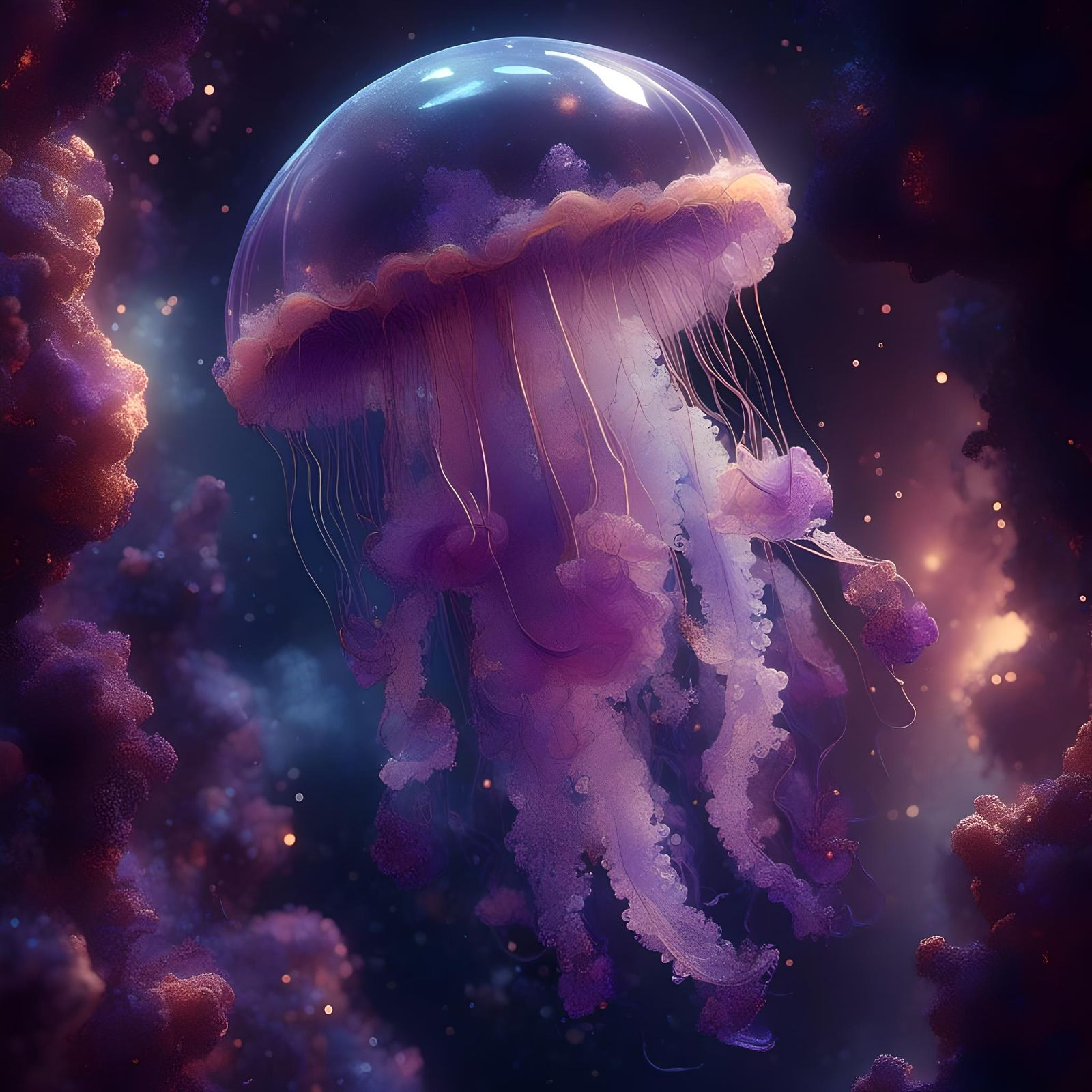 Lilac Jellyfish