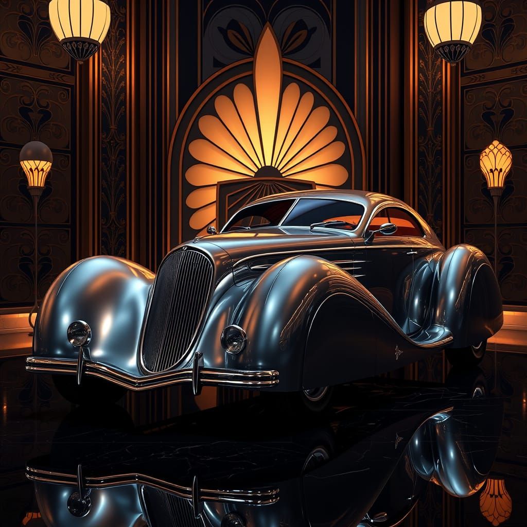 1937 Talbot-Lago in Art Deco Style