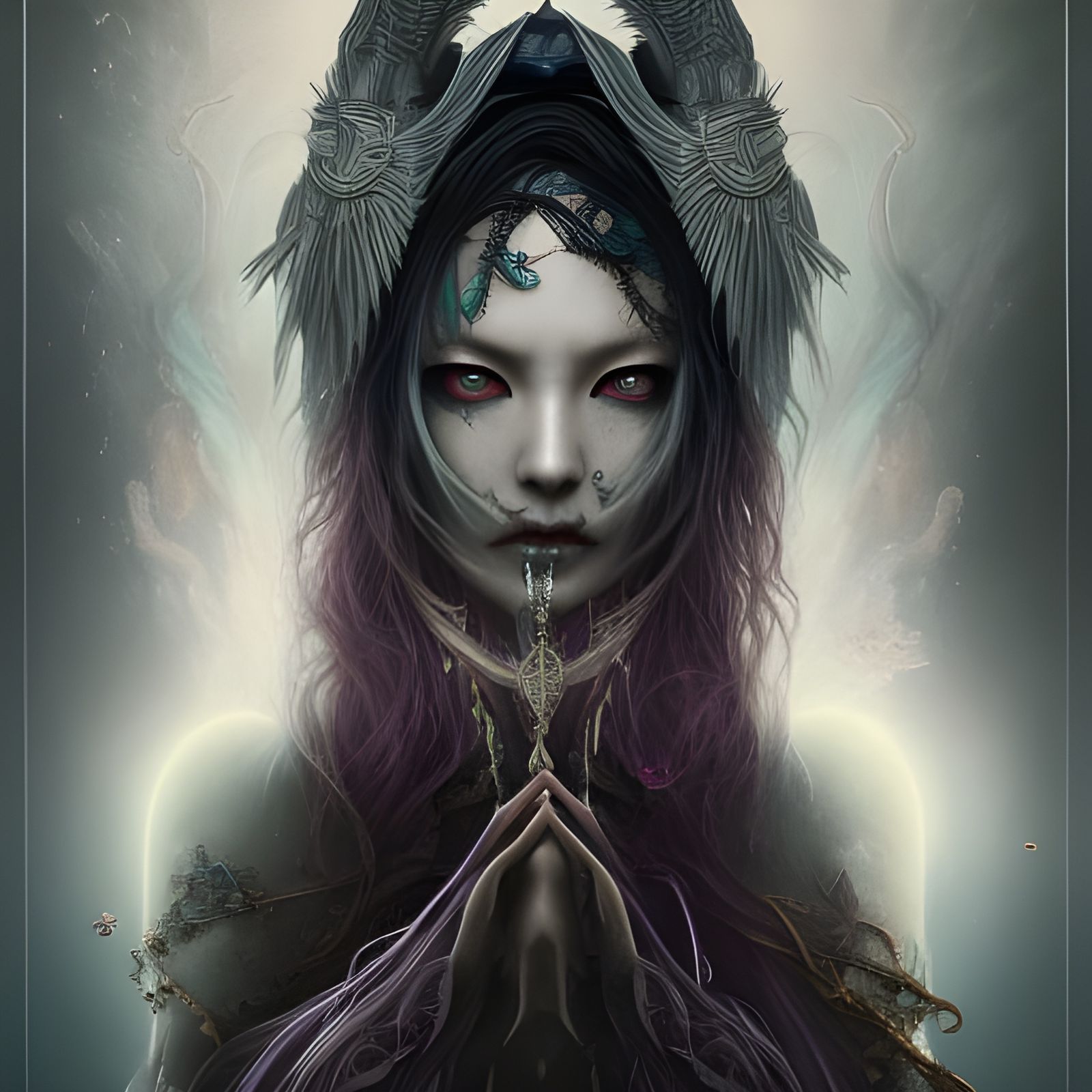 Death Priestess: Hyperrealistic Octane Render in 8k