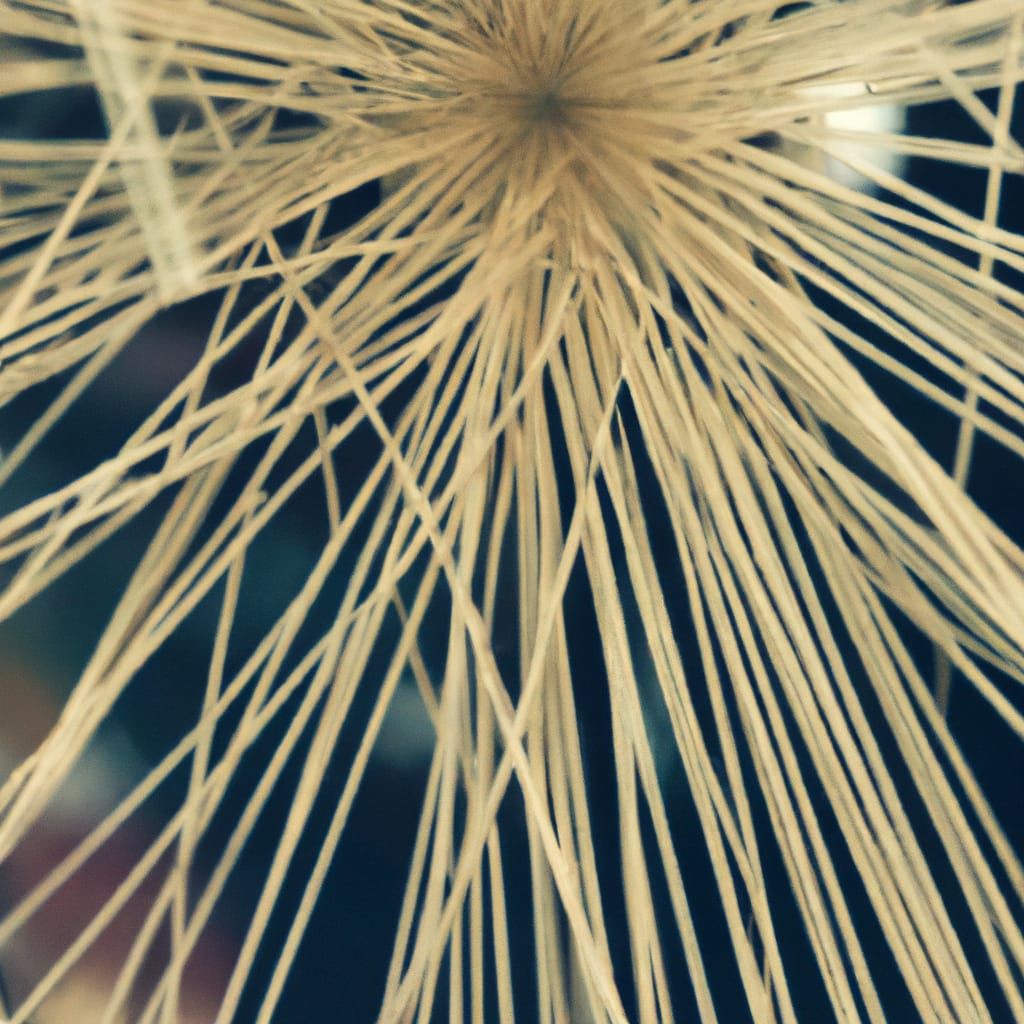 Abstract String Art Composition