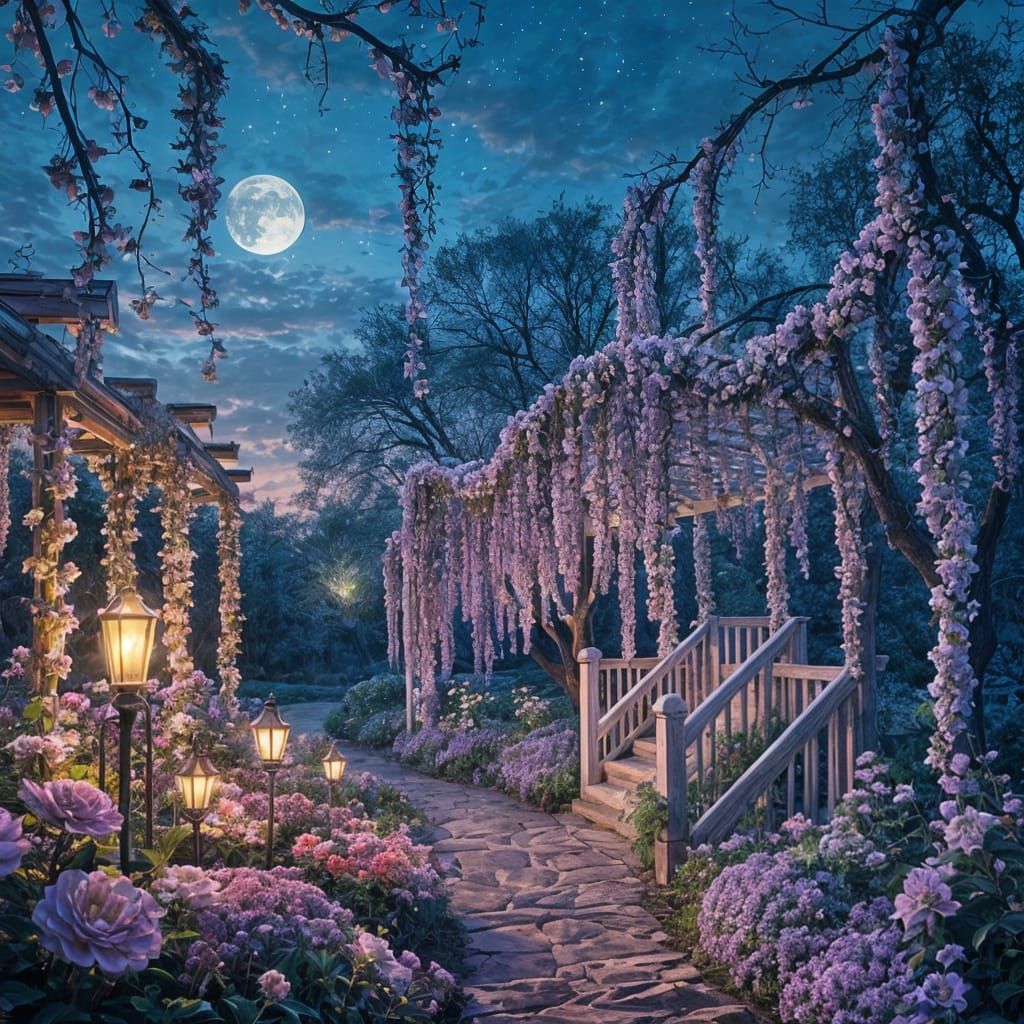 Enchanted Twilight Garden of Dreams