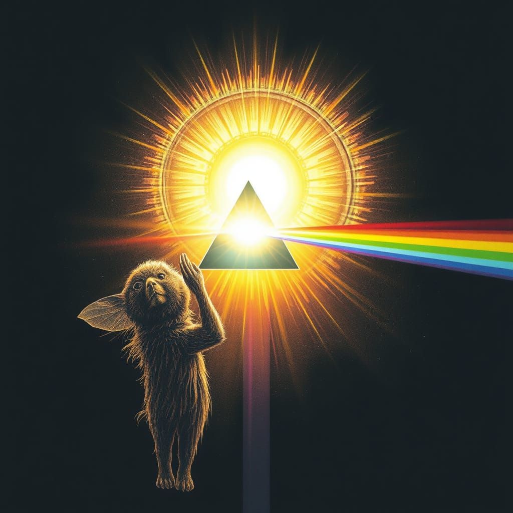 light through a prism