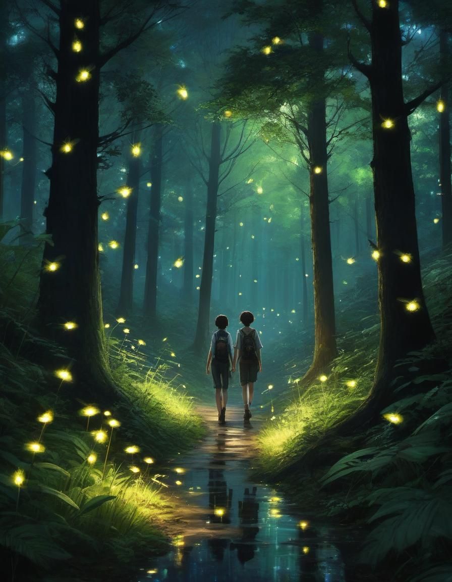 Fireflies in the Moonlight I