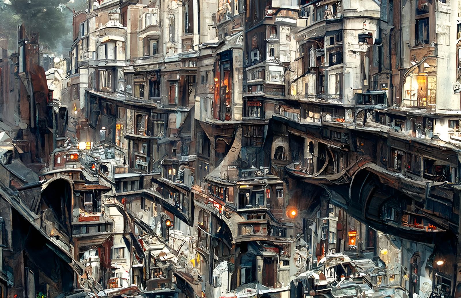 London Dystopia: Steampunk Decay in Post-Apocalyptic City