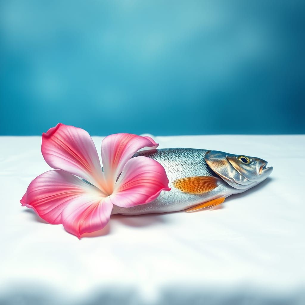 Ethereal Fantasy on Pristine White Tablecloth