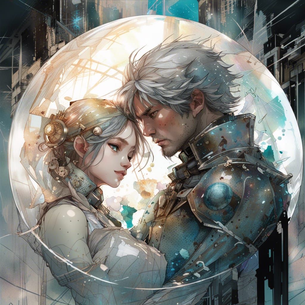 Victorian Knight and Princess in Shattered Sphere