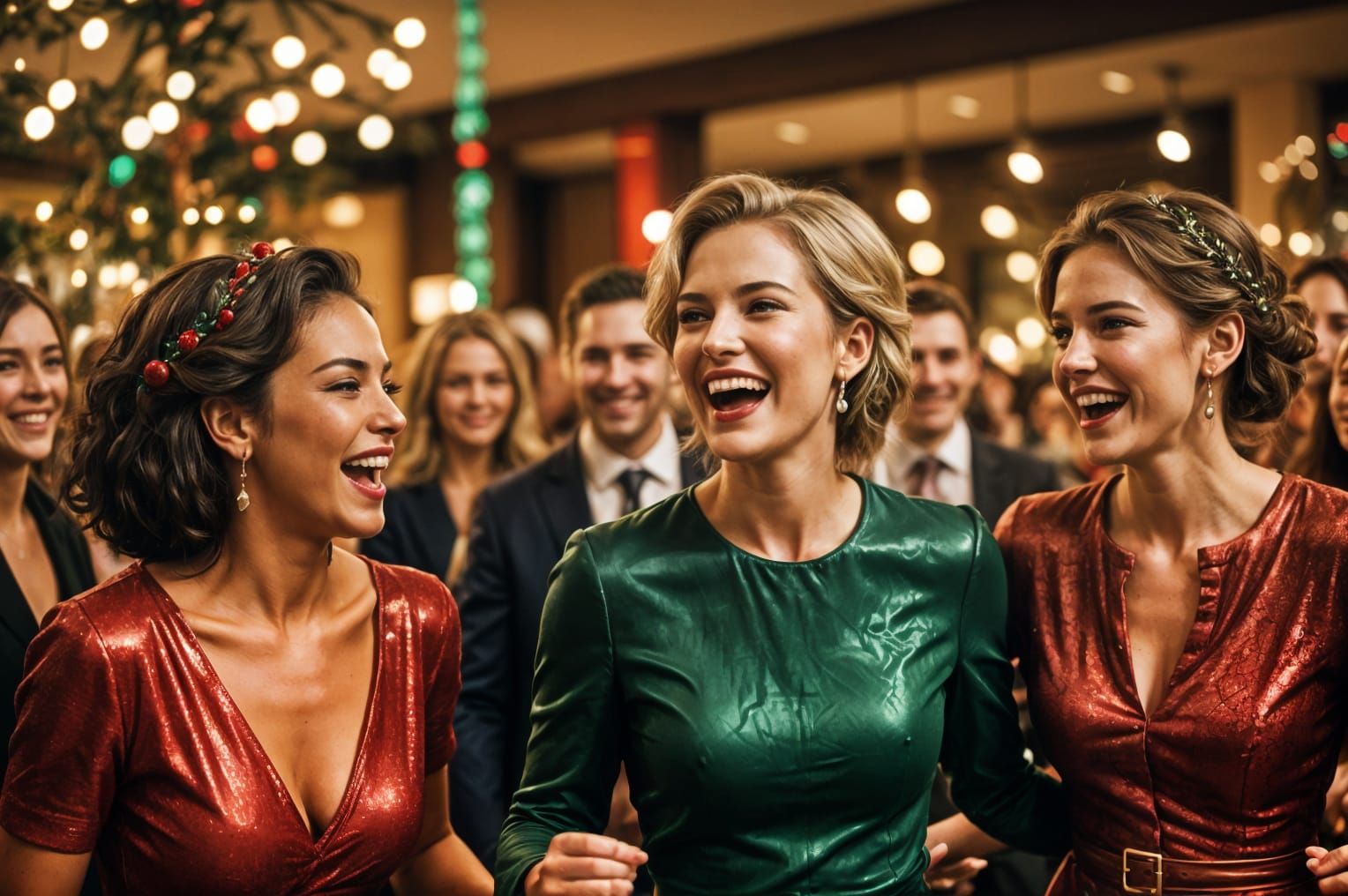 Sensual Office Party in Vibrant Color