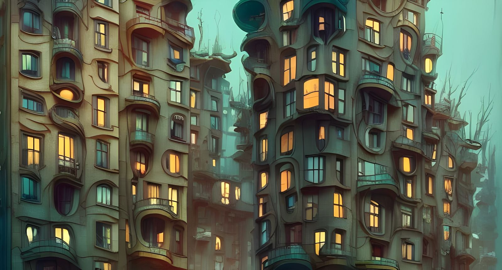 Eccentric Apartments in Polychromatic Art Nouveau Style