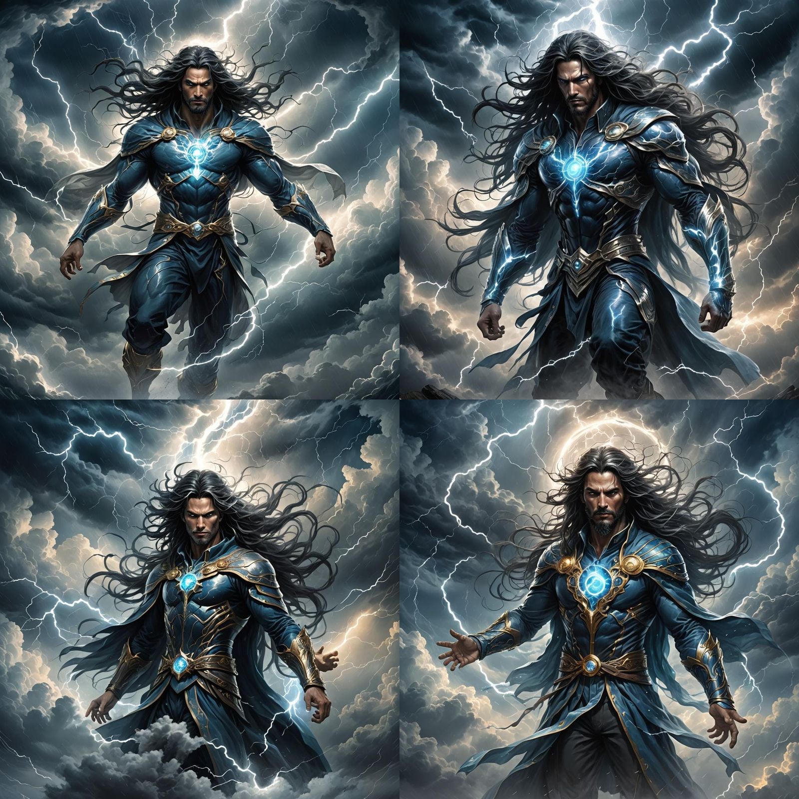 Ethereal Storm God of Lightning and Cyclone