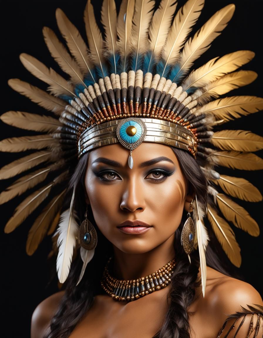 Beautifull native american woman