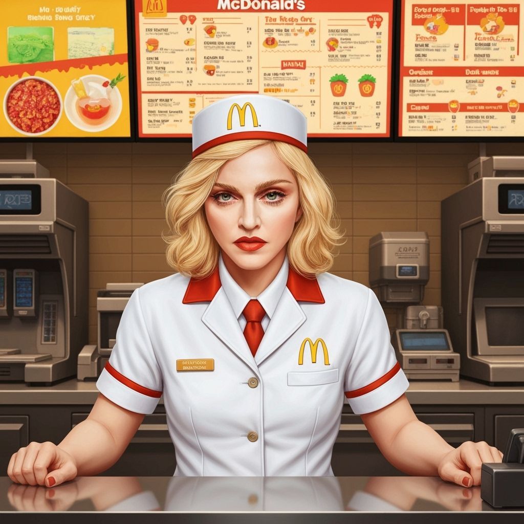 Madonna as McDonald's Counter Staff, Hyperrealism