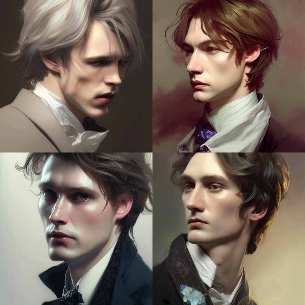 Dorian Gray Portrait in Artgerm Style
