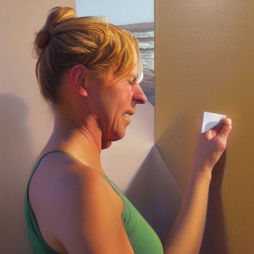 Self-Love: A Realistic Oil Painting