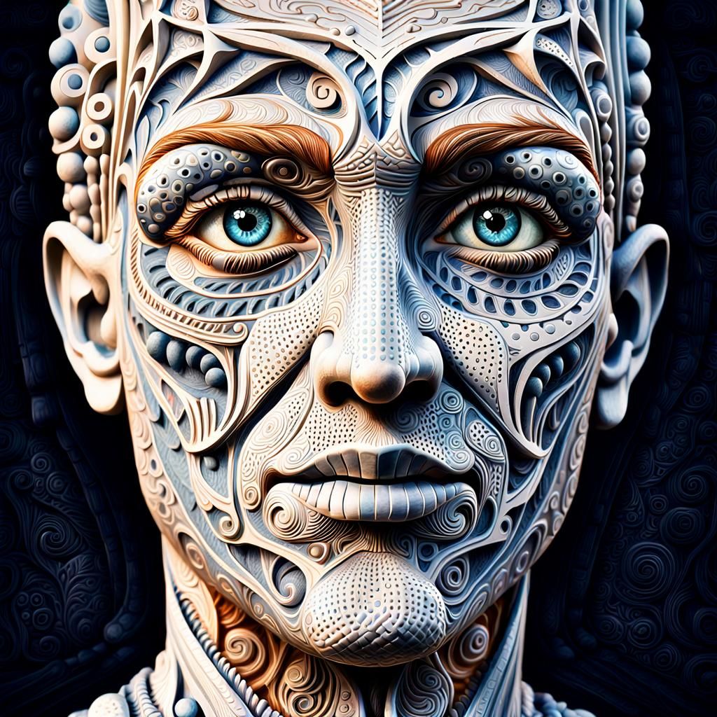 Abstract High-Definition Digital Pattern