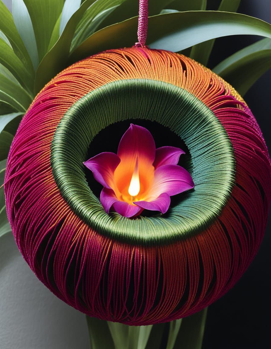 Watered Temari Silk Ball Wookey Hole Hilarious Flora Lava Cave