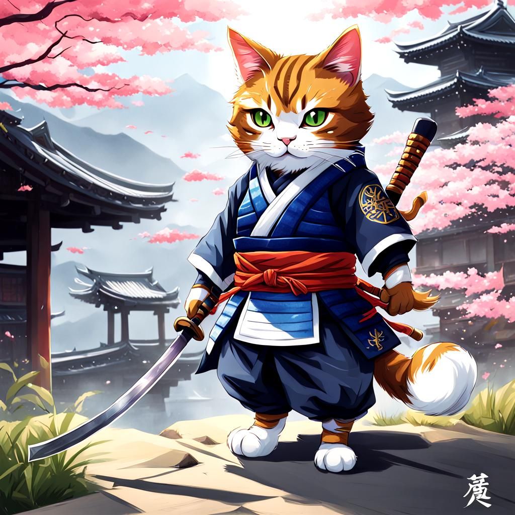 samurai cat