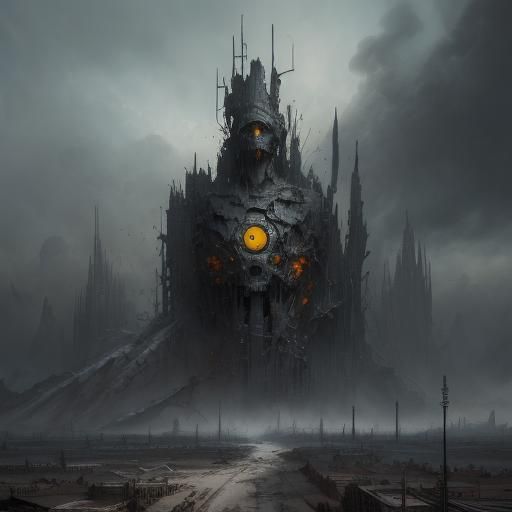 The Incredible Crash Dummies as Detailed Matte Painting