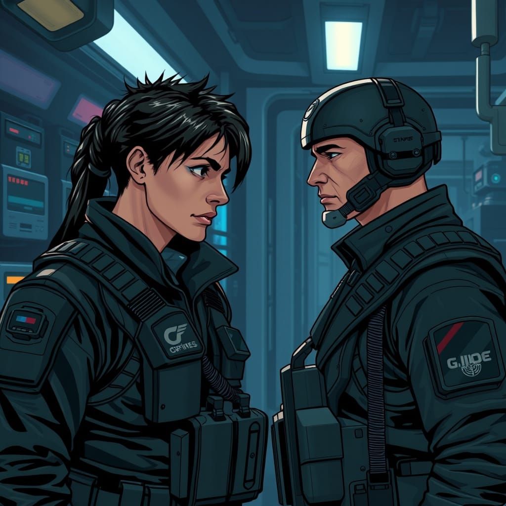 Yaphit's Secret: A Dystopian Sci-Fi Scene