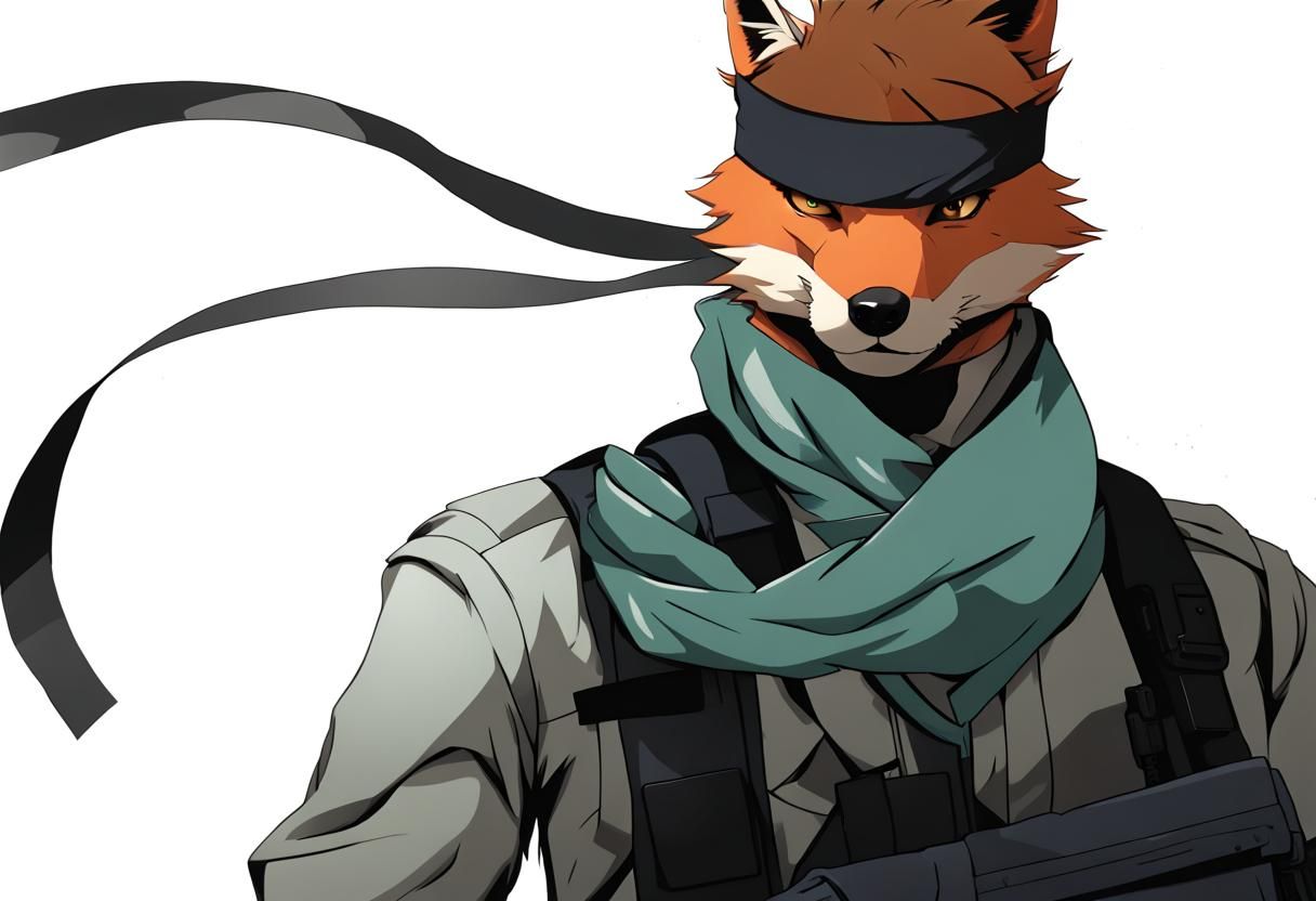 Spy Fox in Anime Style with Bandana