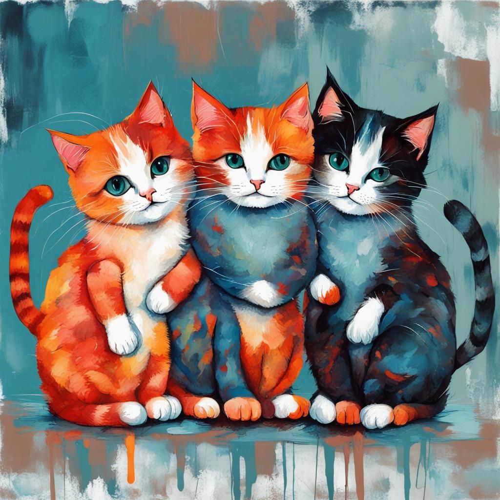 three little kittens lost their mittens  and they began to c...