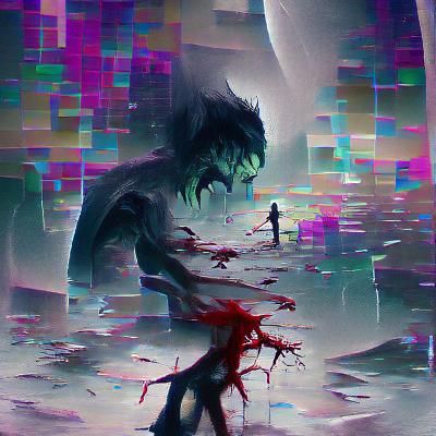 Sinister Broken World in Dark Fantasy Style