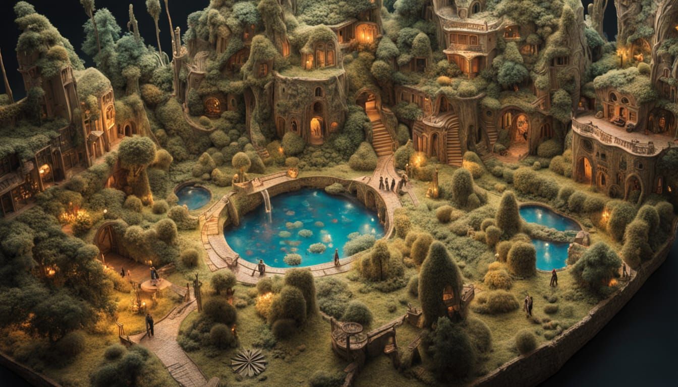 Ethereal Genesis in a Mirror Labyrinth