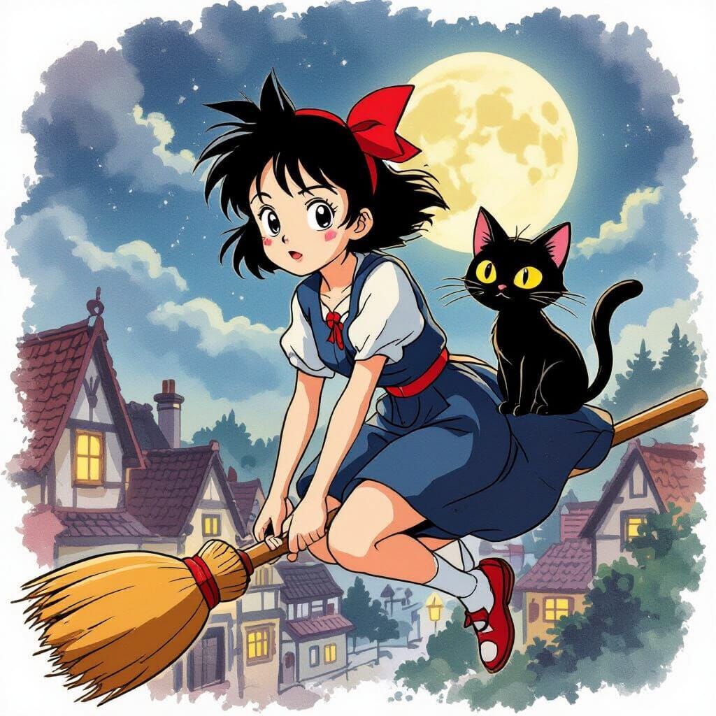 Kiki's Delivery Service Tattoo Design