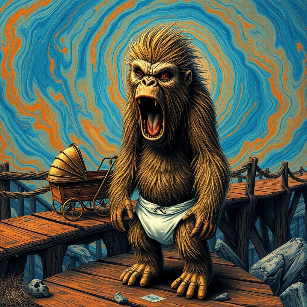 Emotive Yeti's Silent Scream: A Maximalist Vision