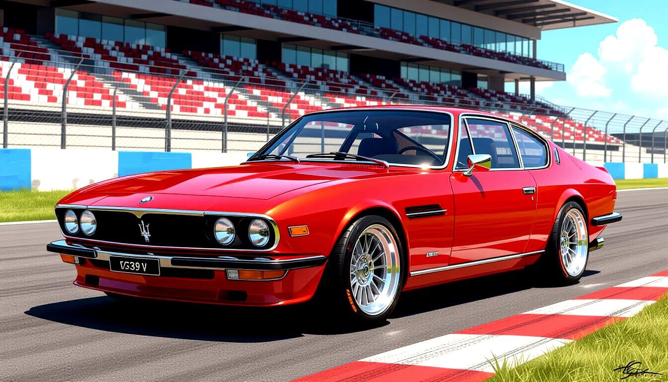 Classic Grand Tourer Coupe Fusion in Oro Longchamps Red