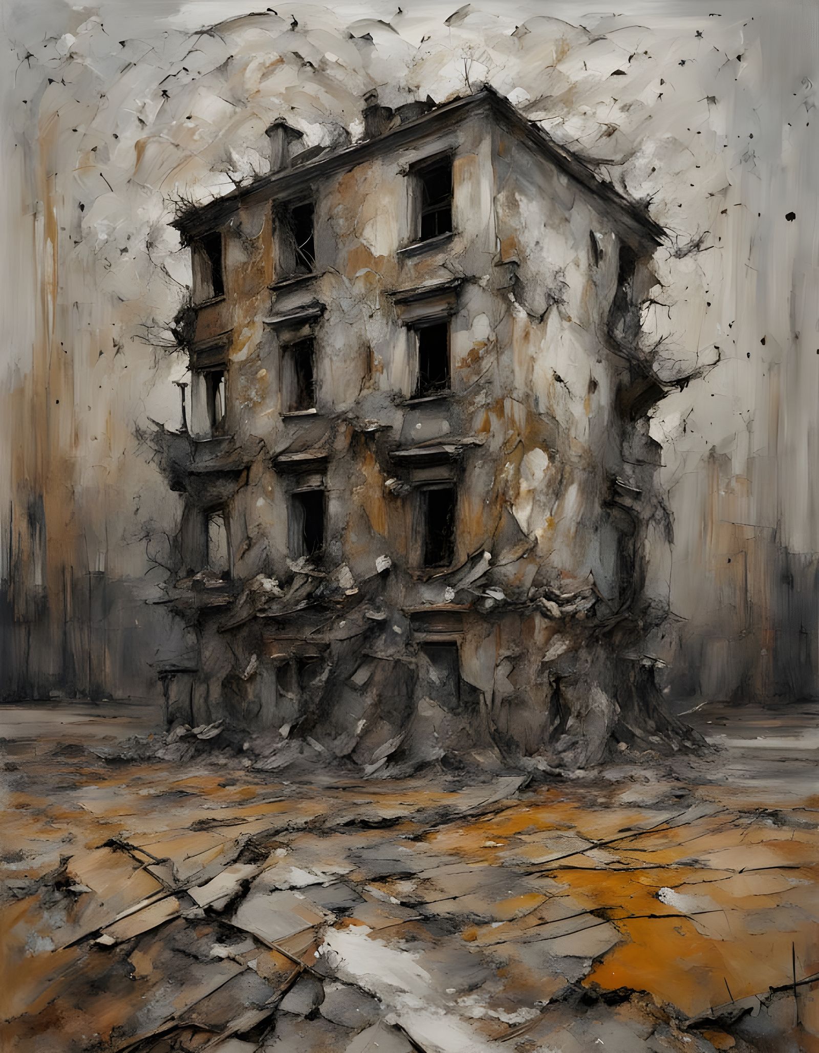 Monumental Landscape Inspired by Kiefer's Nuremberg