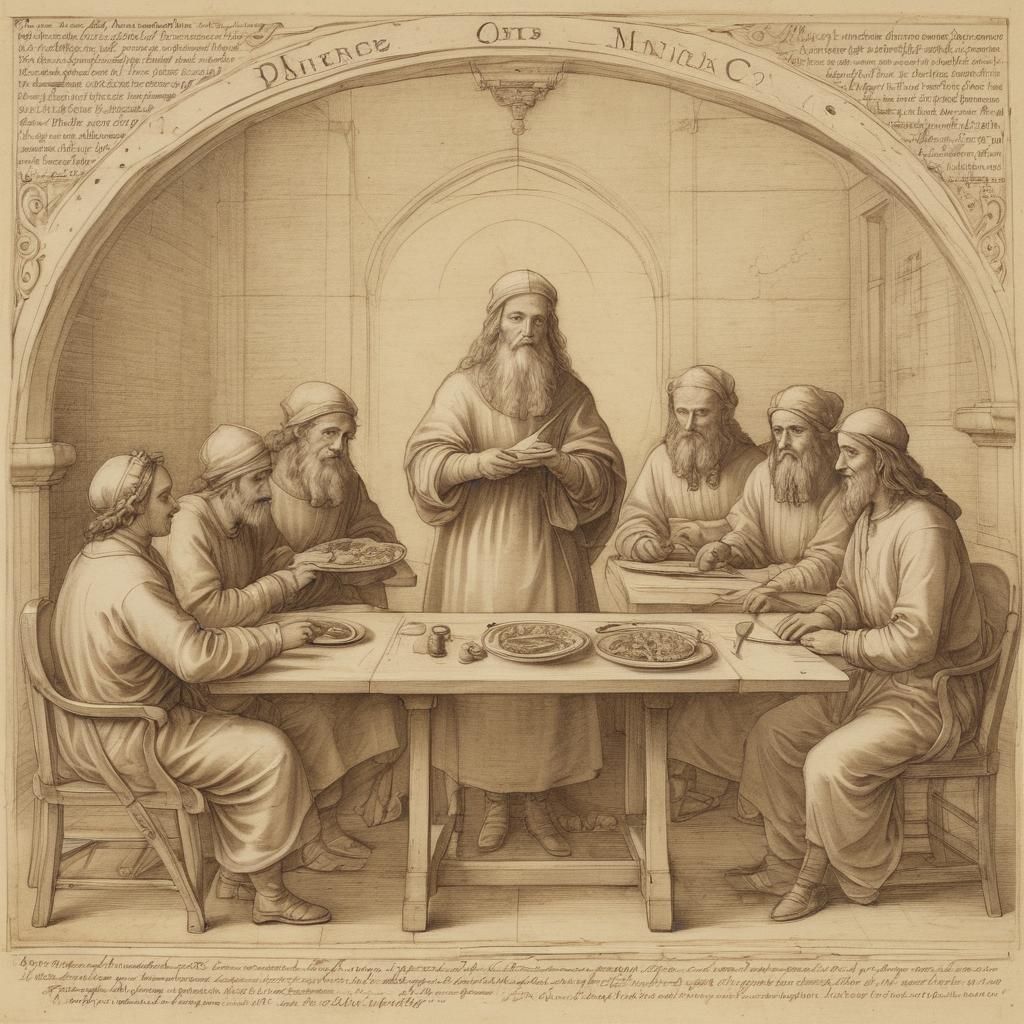 Fast-Food Restaurant Ad: Leonardo Da Vinci Sketch