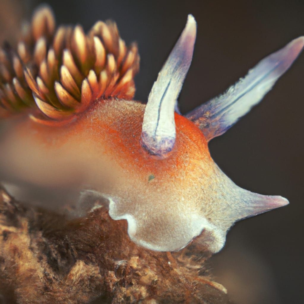 Winged Nudibranch: Hyperrealistic Digital Art