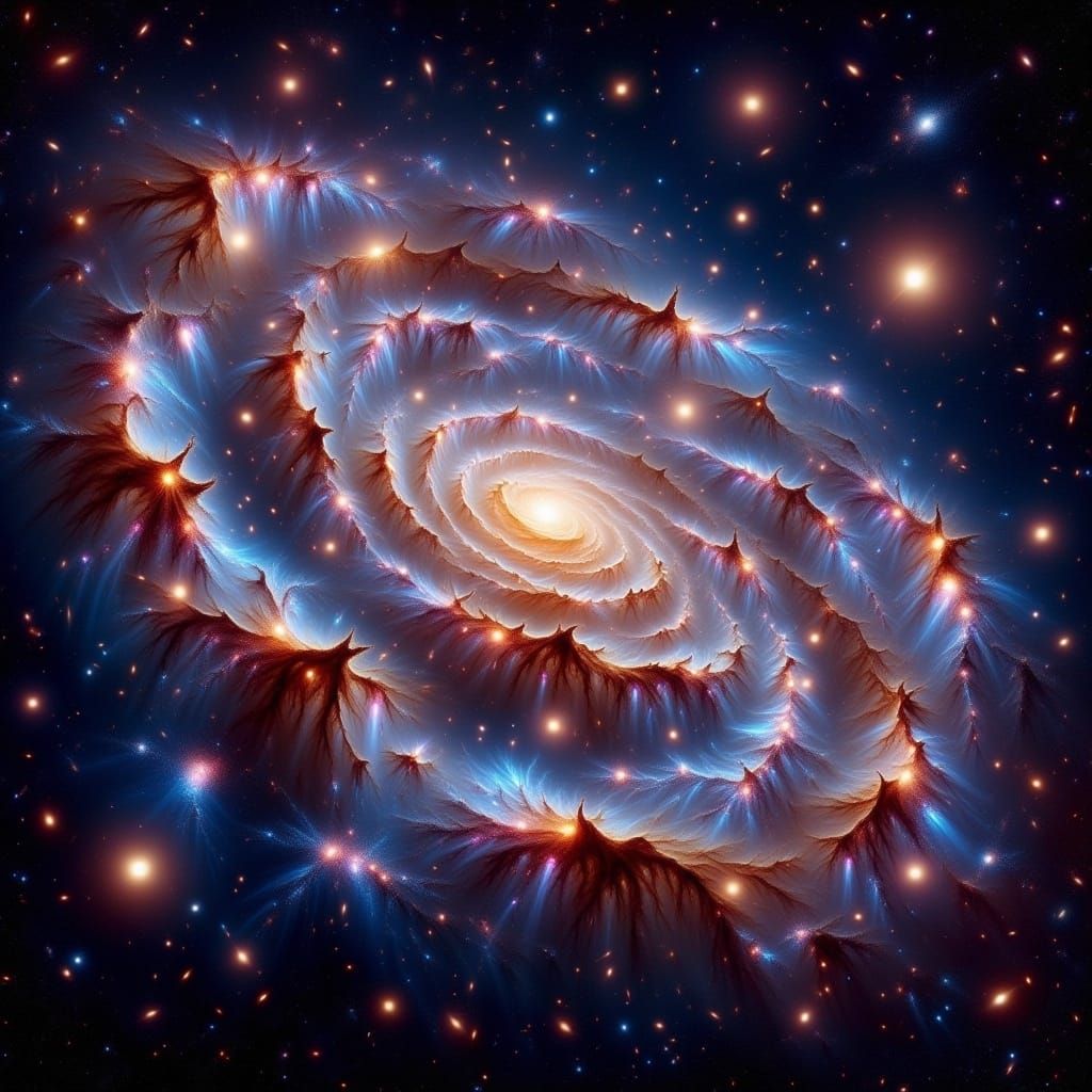 Unicorn Emerges from Nebula in Dreamy Style