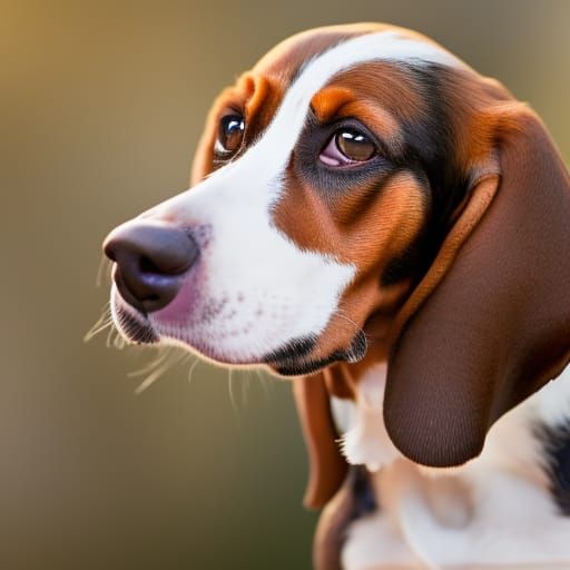 Cute Basset Hound Captured in Professional Photography