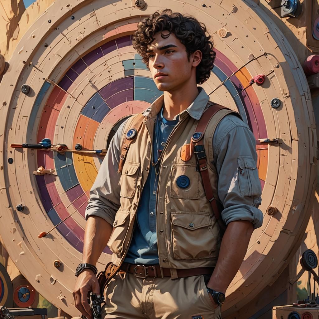 Fantasy Concept Art: Donald Duncan Fixing Archery Targets