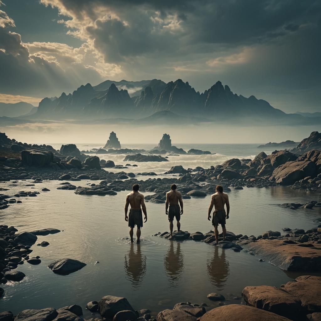 Giants on Koires: A Cinematic Film Still