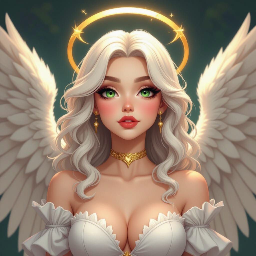 Archangel Character in Hazbin Hotel Style