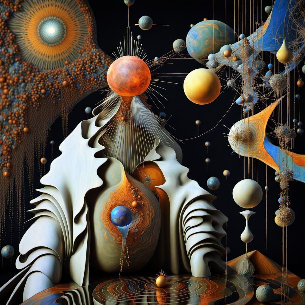 Surreal Reality Fracture with Celestial God Rays