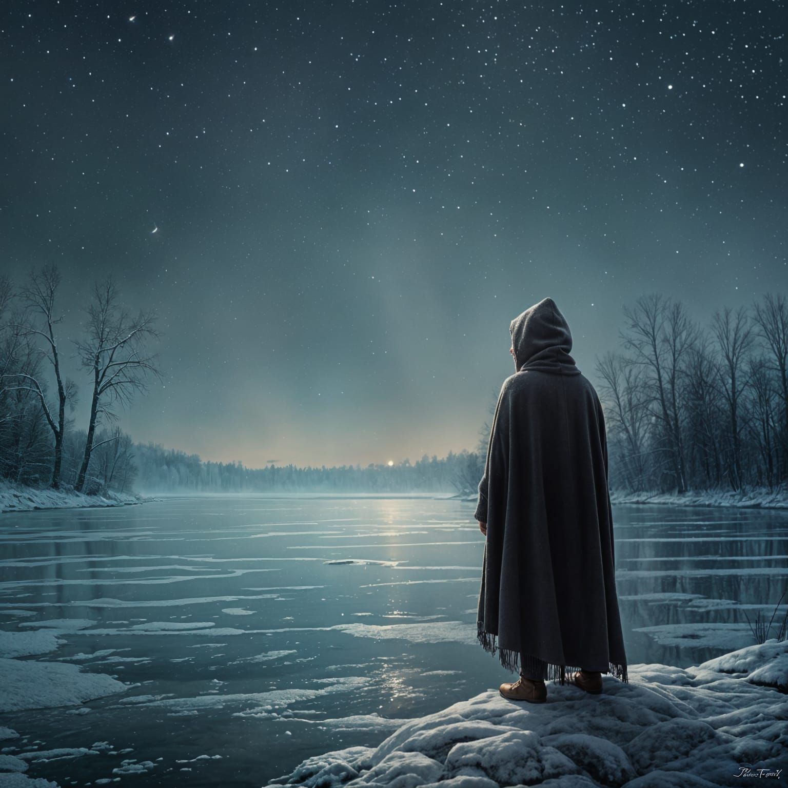 winter's discontent setting in before the chilling twilight,...