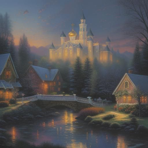 Orthodox Easter Landscape in Luminist Style