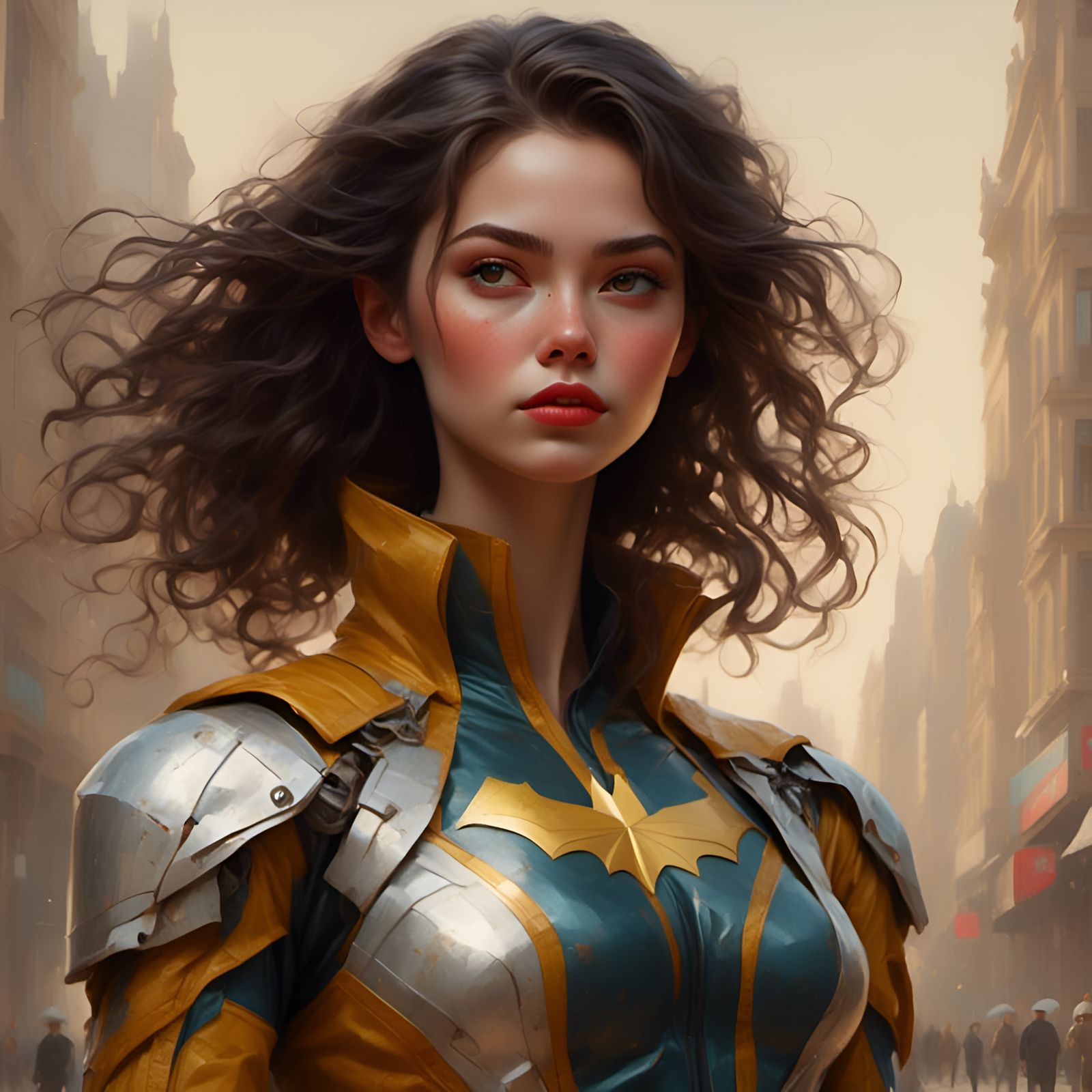 Comic Book Character in Realistic Digital Rendering