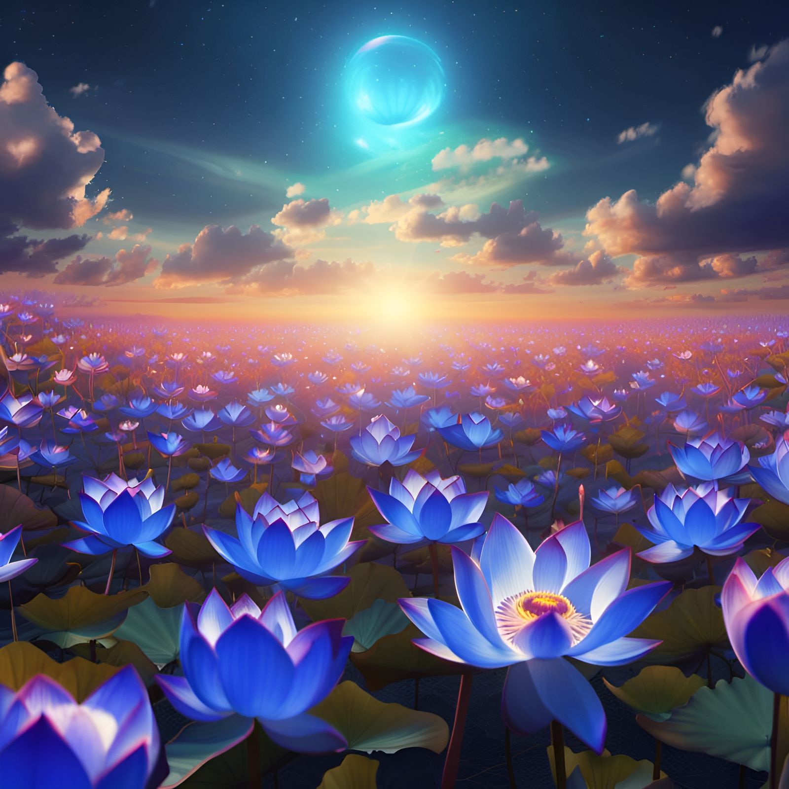 A field of Lotus, to remind us of the hope we still have.