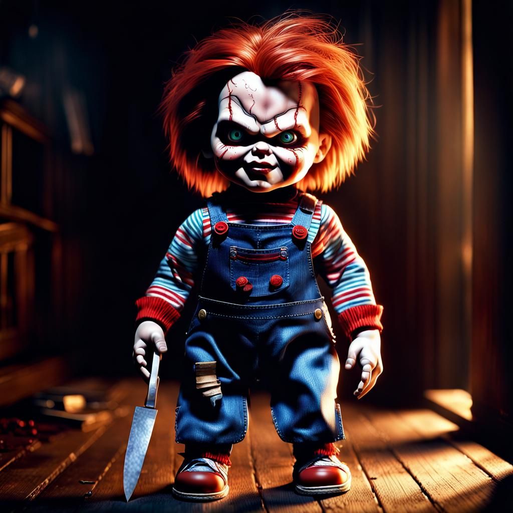 Sinister Illustration of Evil Doll Chucky