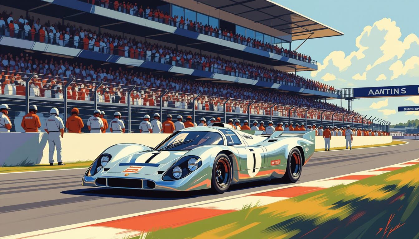 Porsche 917LH at Le Mans, Racing Art