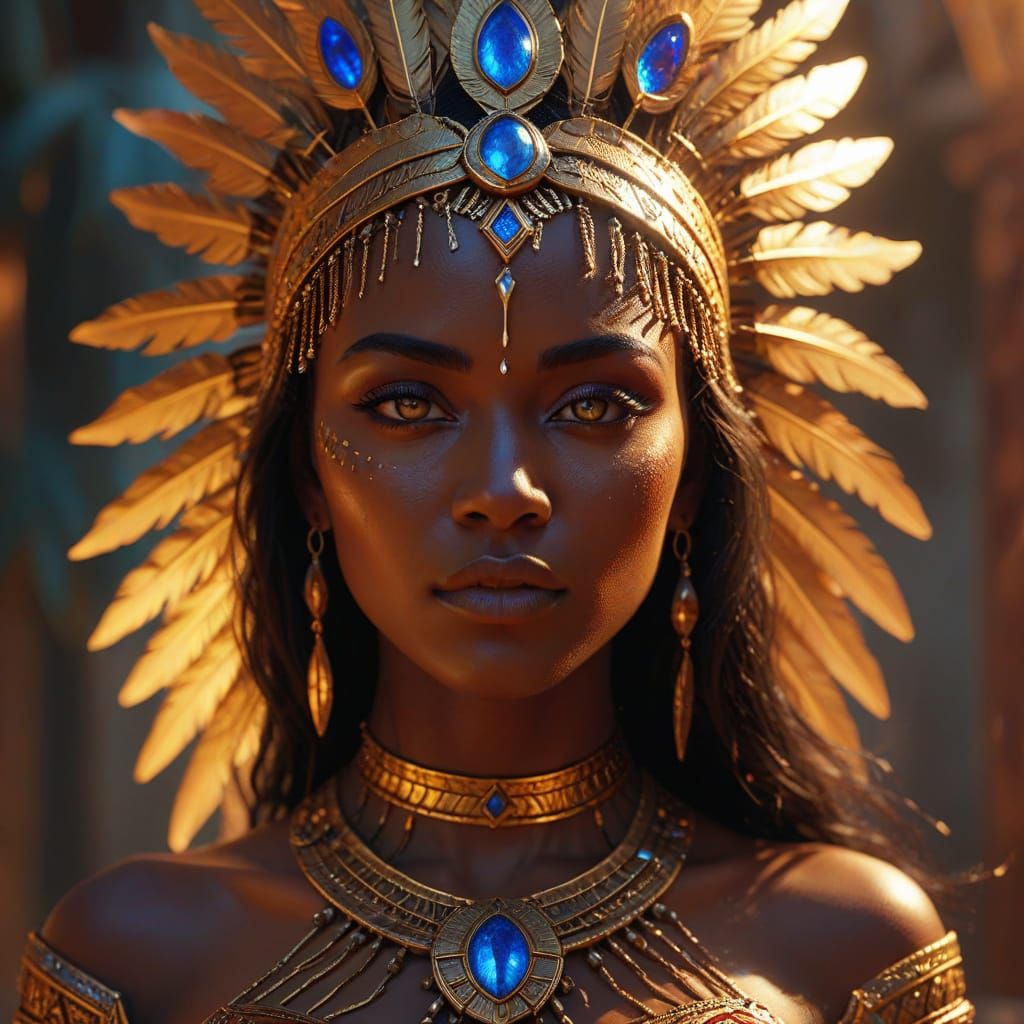 Enchantress in Shadows: A Cinematic Fantasy Portrait